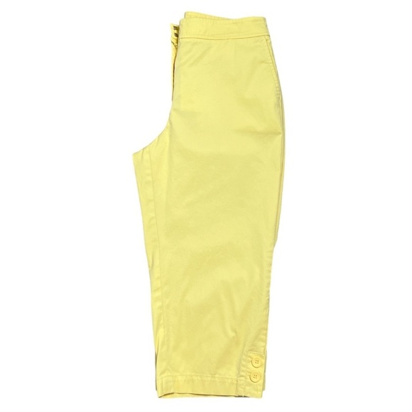 Talbots Yellow Pedal Pusher Pants - Picture 1 of 8